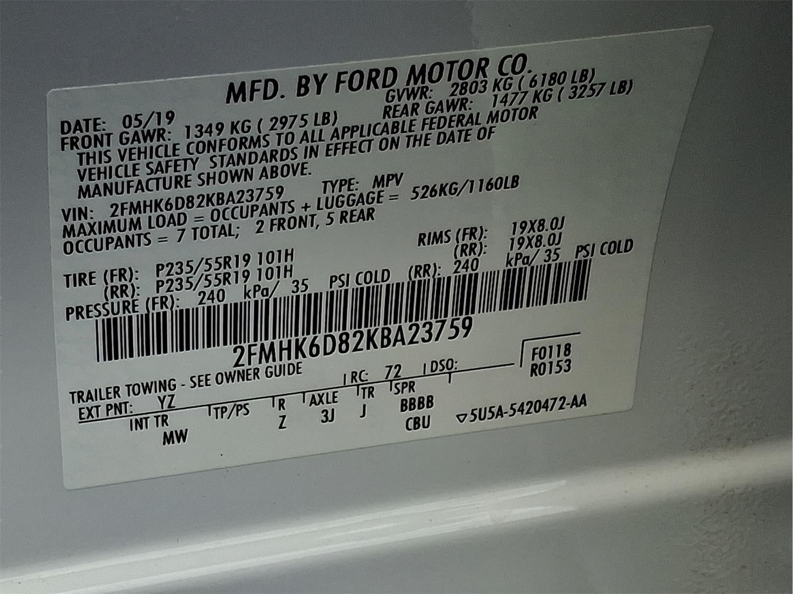 2019 Ford Flex Limited
