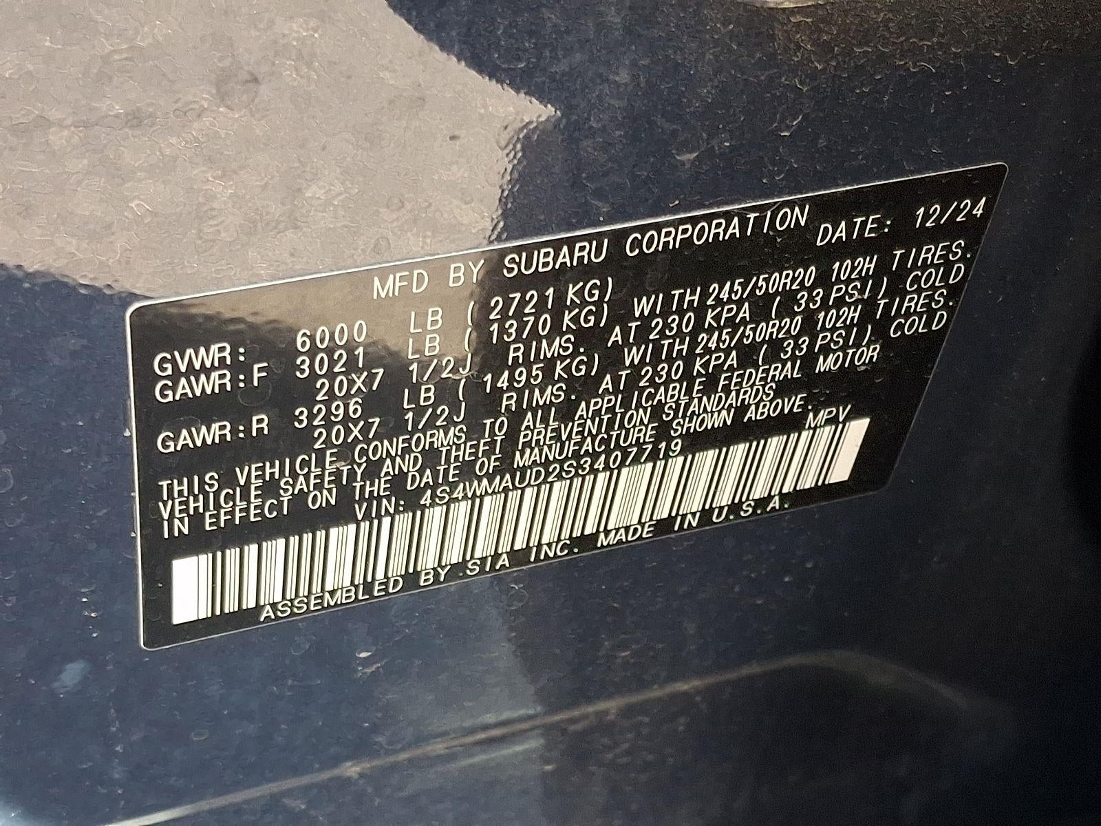 2025 Subaru Ascent Touring