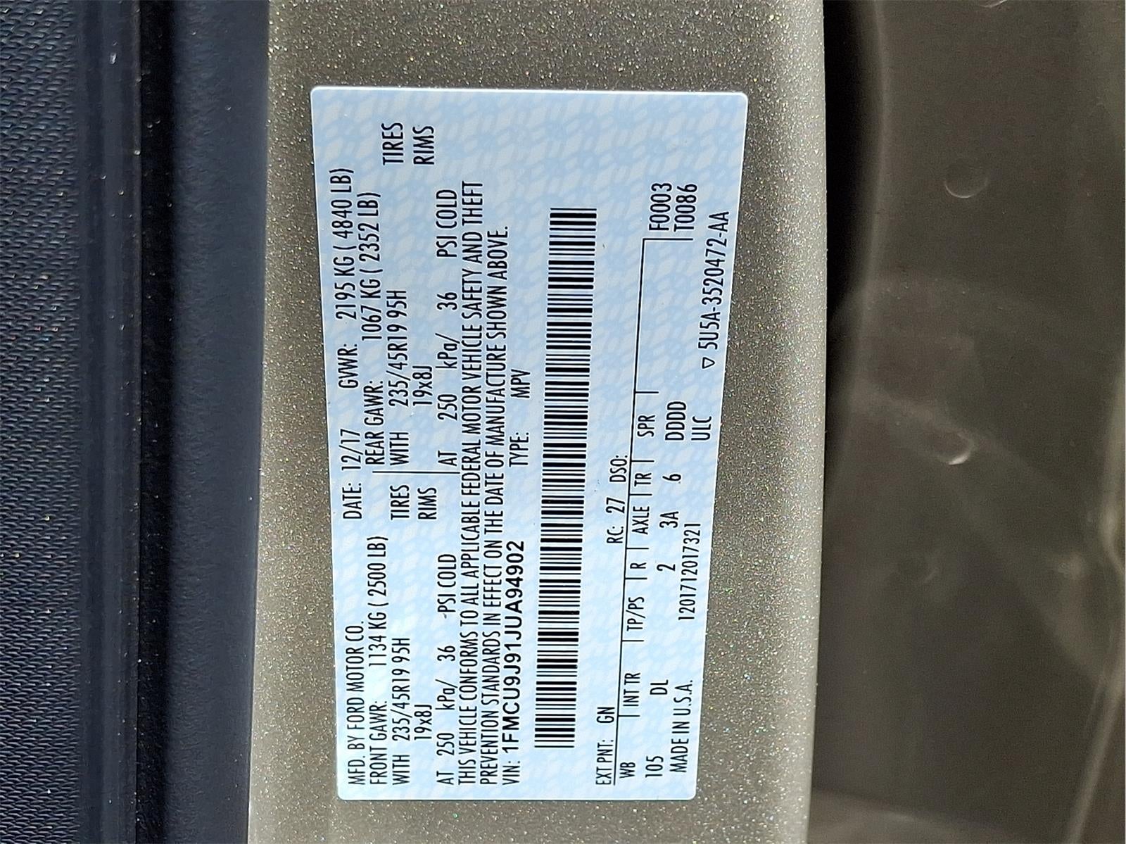 2018 Ford Escape Titanium