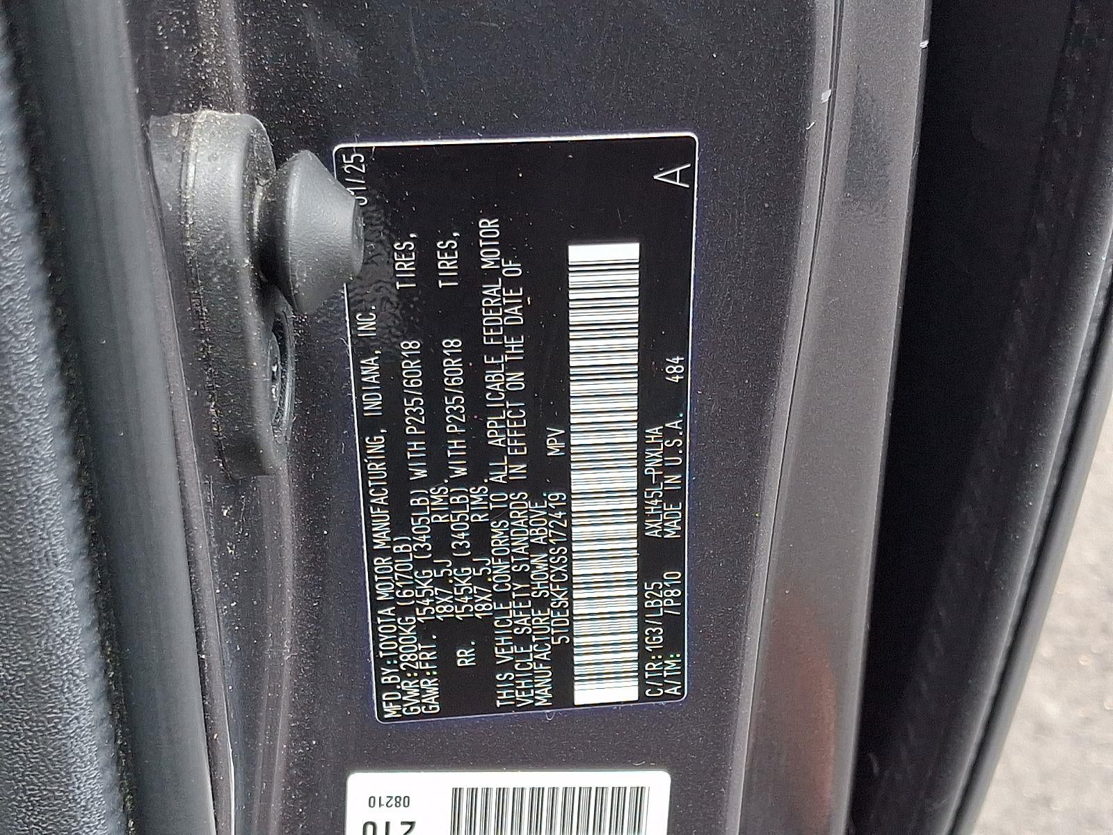 2025 Toyota Sienna Platinum 7-Passenger