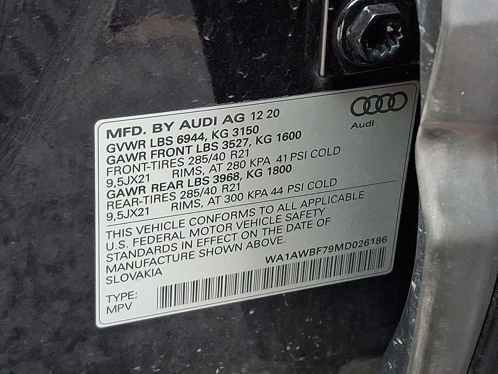 2021 Audi SQ7 Premium Plus