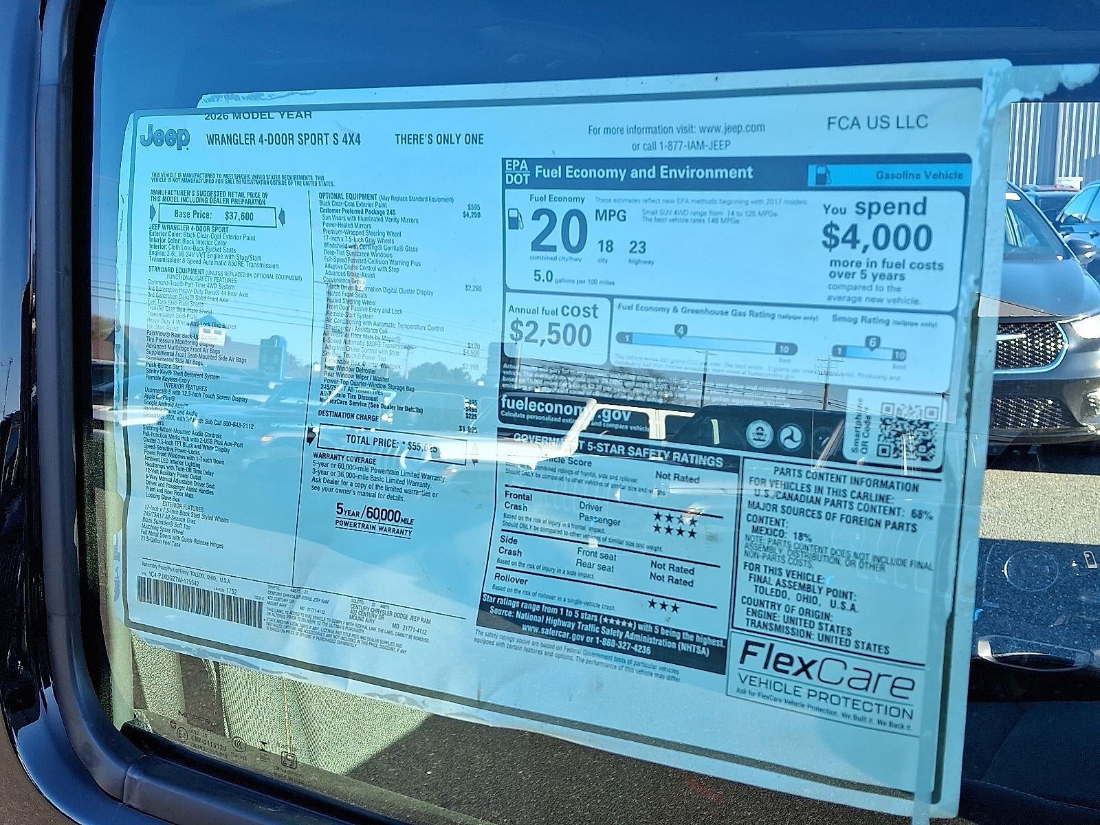 2026 Jeep Wrangler Sport S