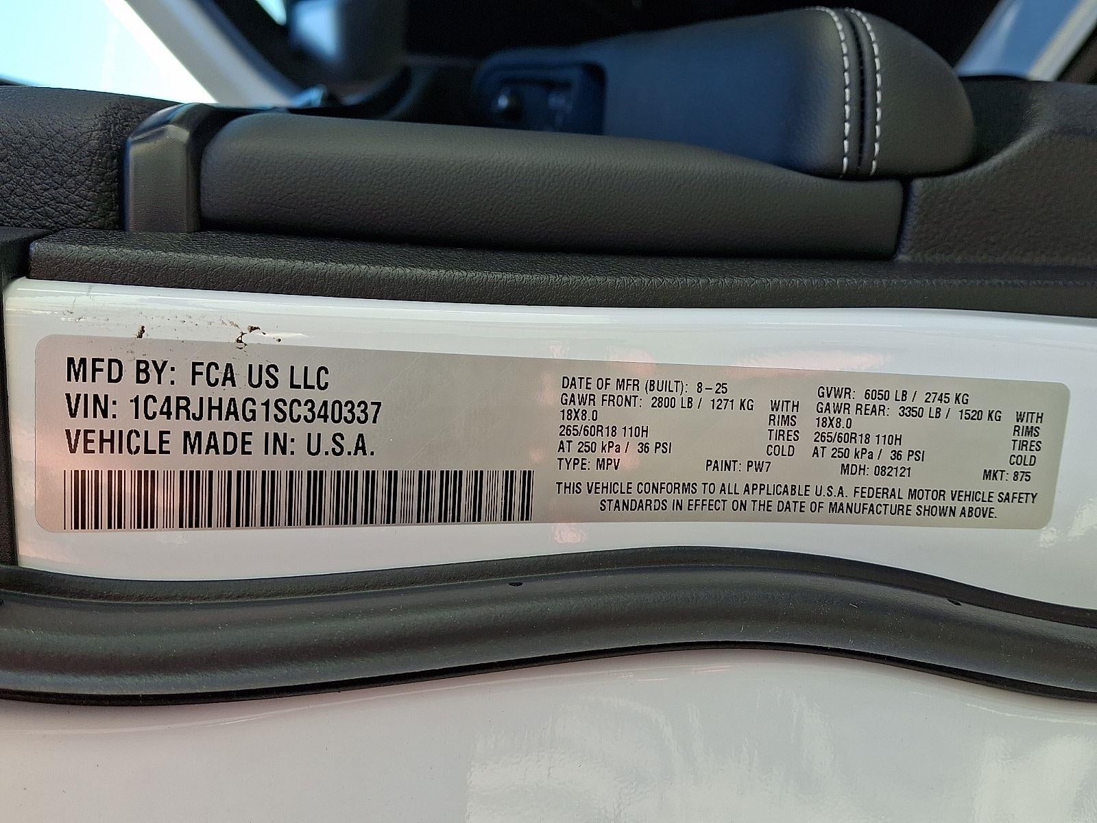 2025 Jeep Grand Cherokee Altitude X