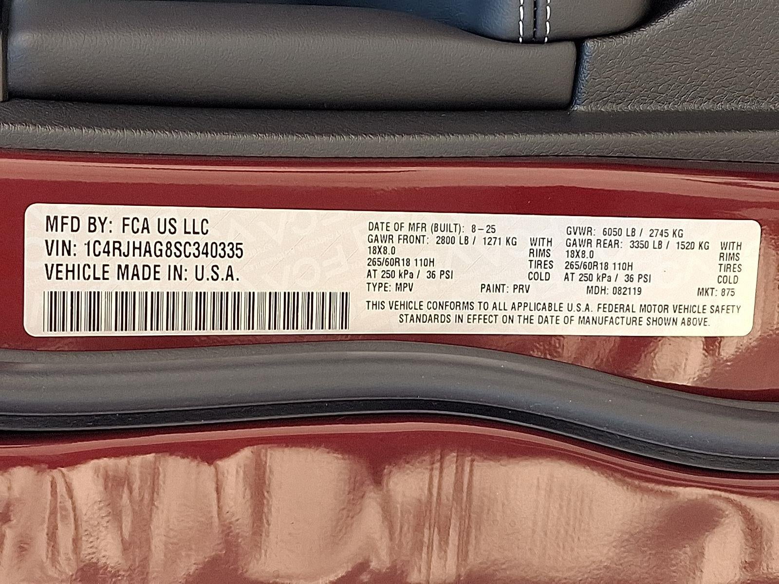 2025 Jeep Grand Cherokee Altitude X