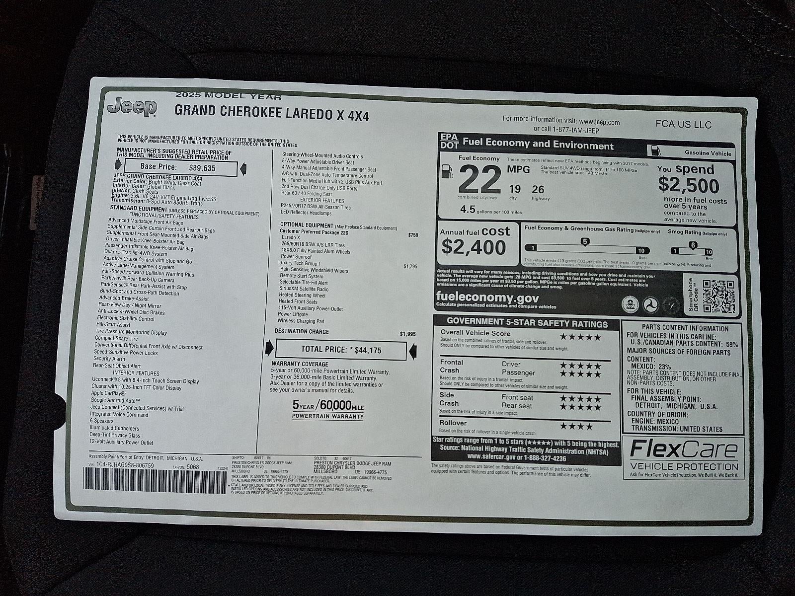 2025 Jeep Grand Cherokee Laredo X