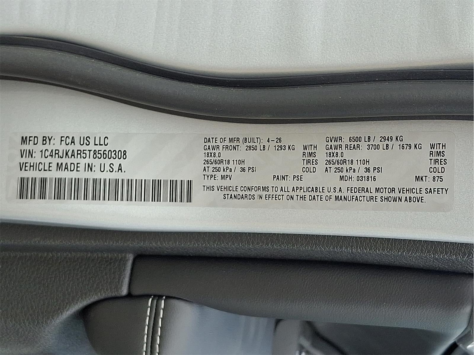 2026 Jeep Grand Cherokee L Laredo Altitude