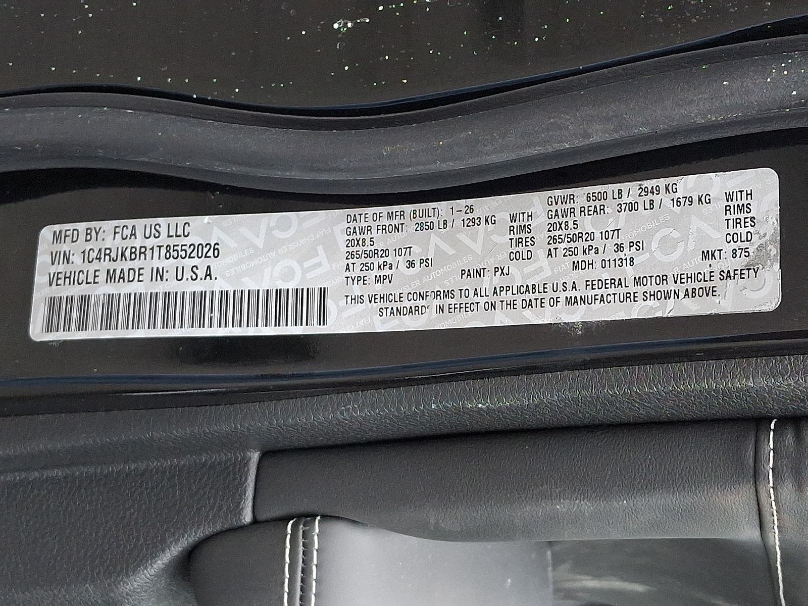 2026 Jeep Grand Cherokee L Limited Reserve