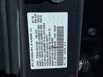 2020 Honda Ridgeline RTL-E