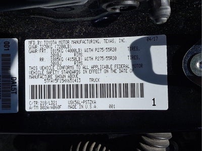 2017 Toyota Tundra Platinum