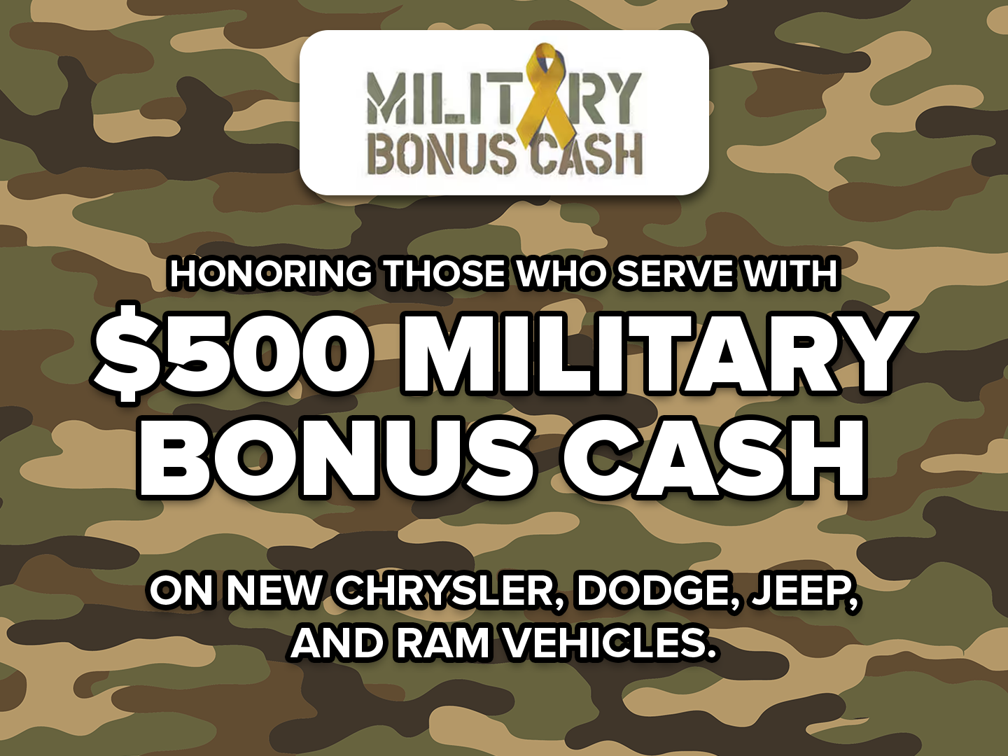 Military Bonus Cash